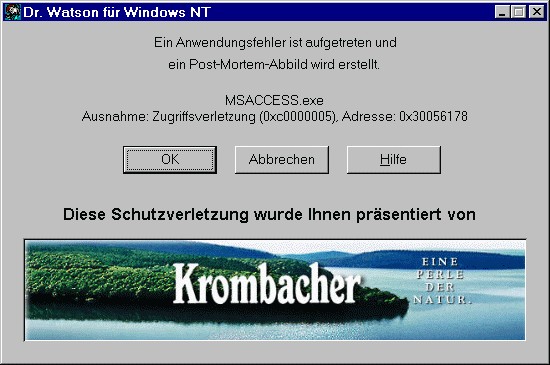 error displaying image